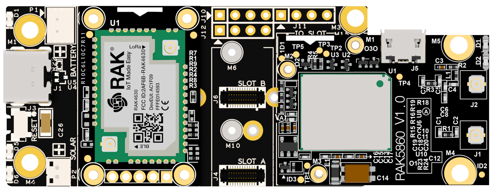 RAK10715 Modules top view