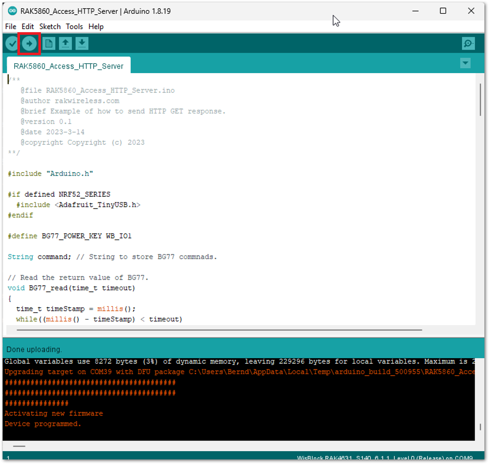 HTTP Example Code